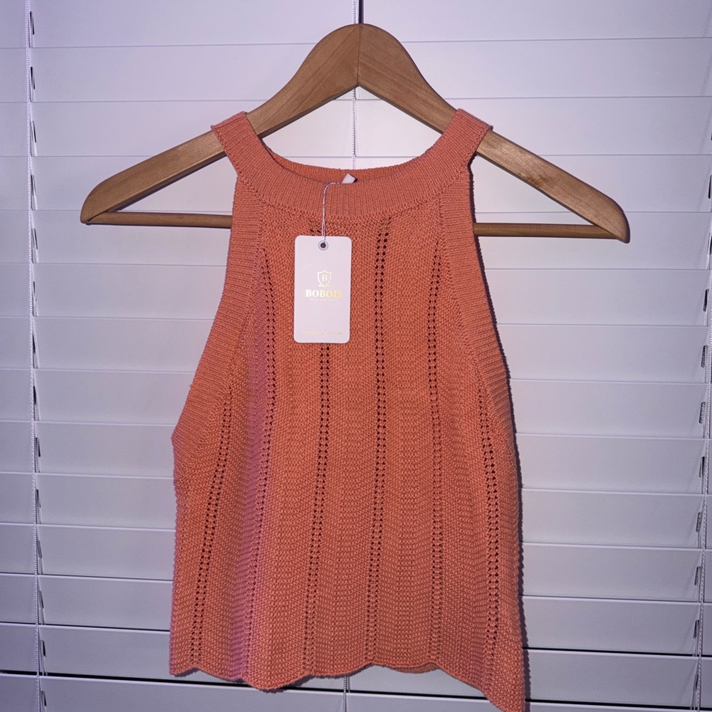 SODO Women's Coral Knit Tank Top